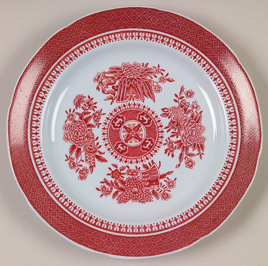 Fitzhugh Red Bread & Butter Plate by Spode-1