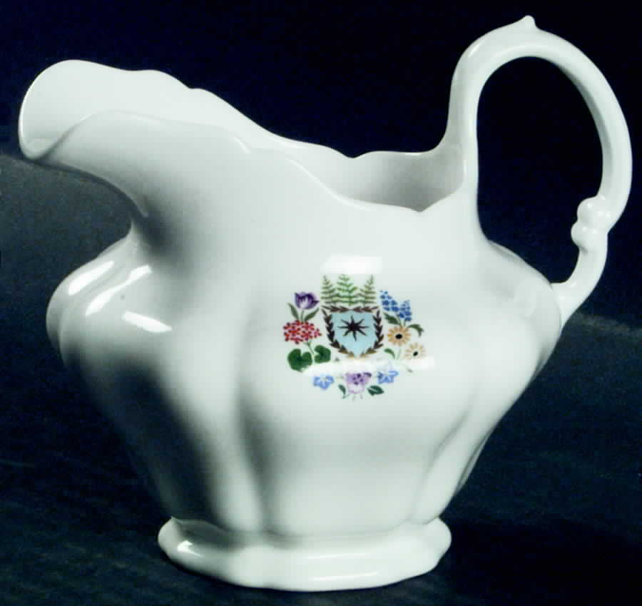 Floral Armorial Creamer by Spode-1