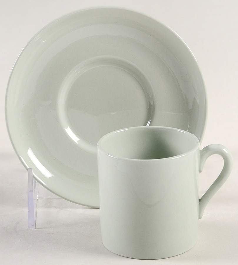 Flemish Green Flat Demitasse Cup & Saucer Set by Spode-1