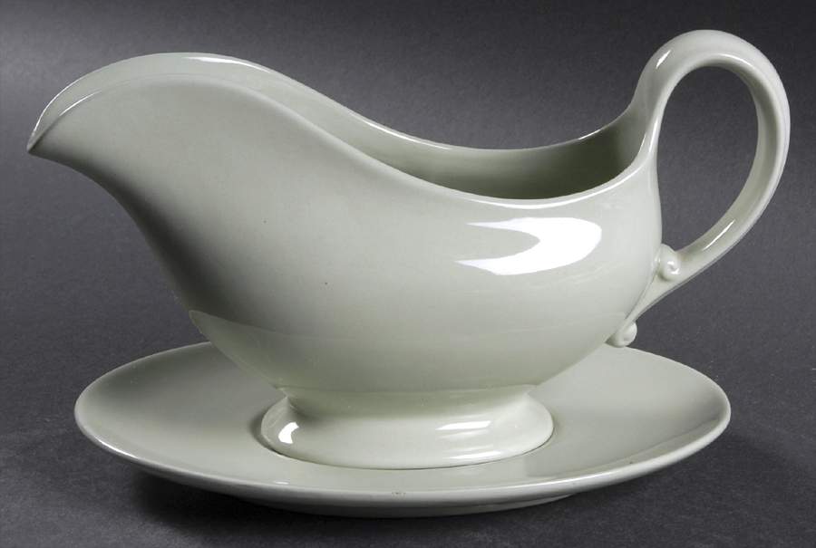 Flemish Green Gravy Boat & Underplate by Spode-1