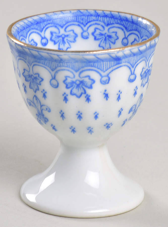 Fleur de Lys Blue (Earthenware, No Trim) Single Egg Cup by Spode-1