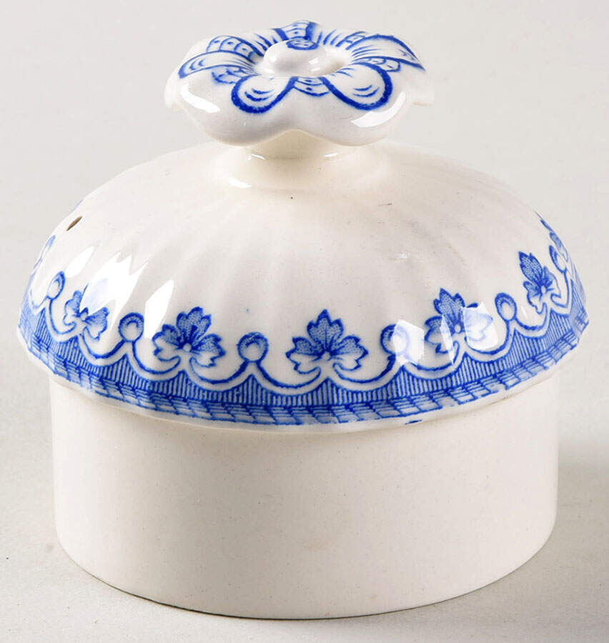 Fleur de Lys Blue (Earthenware, No Trim) Lid for Coffee Pot by Spode-1
