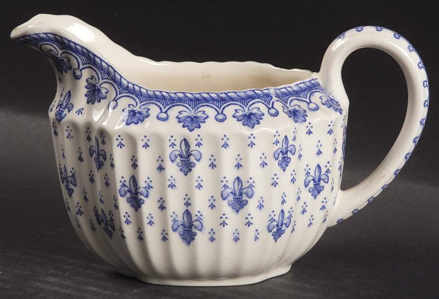 Fleur de Lys Blue (Earthenware, No Trim) Creamer by Spode-1