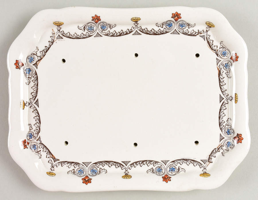 Florence Cheese Dish with Lid, Base Only (Wedge) by Spode-1