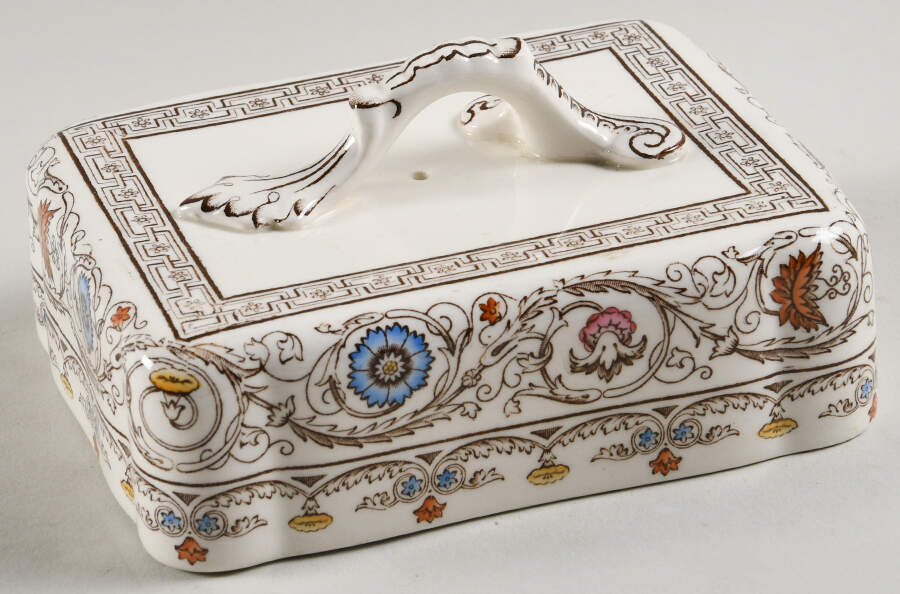 Florence Rectangular Cheese Dish with Lid, Lid Only by Spode-1