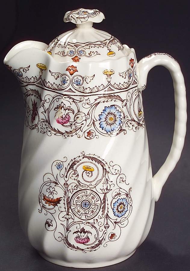 Florence Large Syrup with Lid by Spode-1
