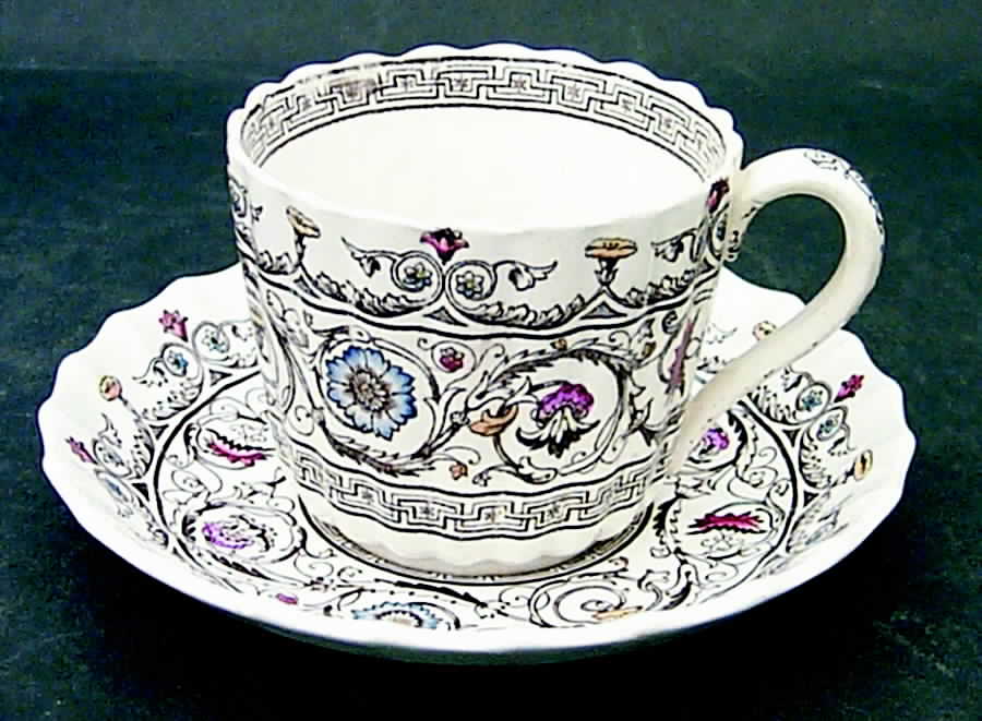 Florence Flat Cup & Saucer Set by Spode-1