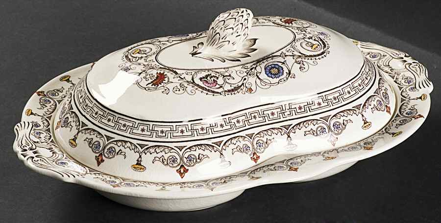 Florence Oval Covered Divided Vegetable by Spode-1