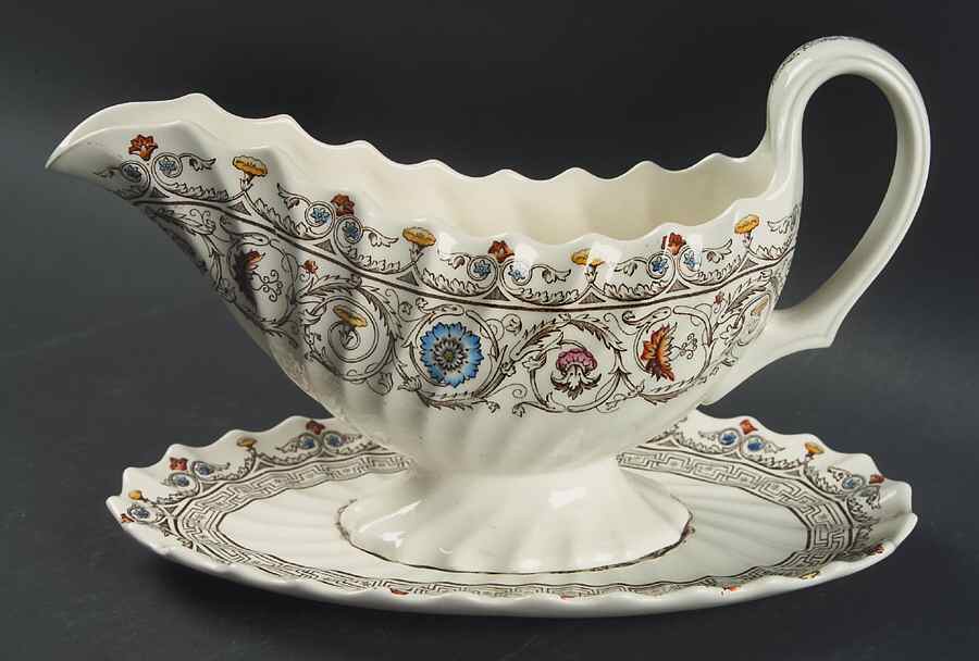 Florence Gravy Boat & Underplate/Relish by Spode-1