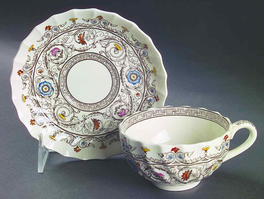 Florence Flat Cup & Saucer Set by Spode-1