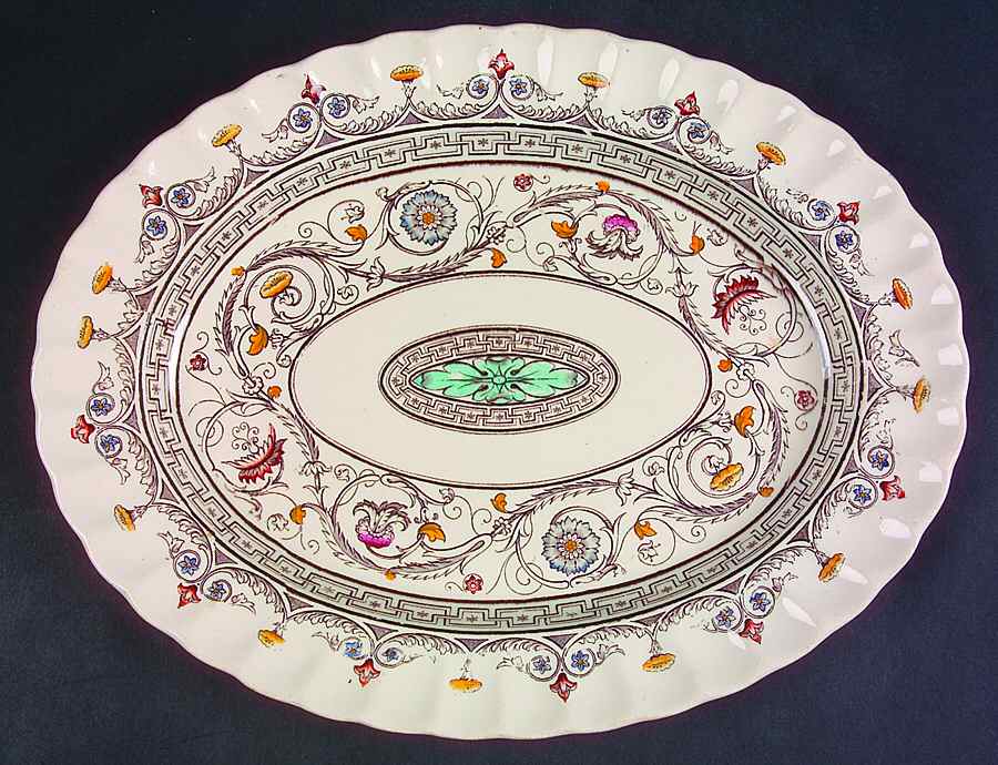 Florence 13" Oval Serving Platter by Spode-1