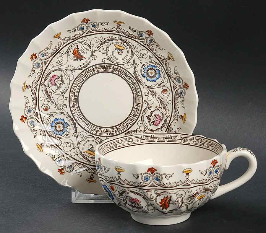 Florence Footed Cup & Saucer Set by Spode-1
