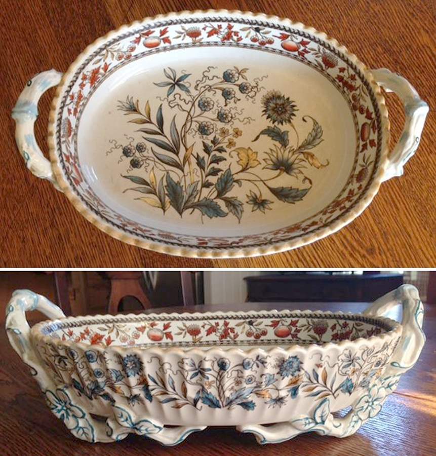 Florida (Blue Center Flowers) Centerpiece by Spode-1
