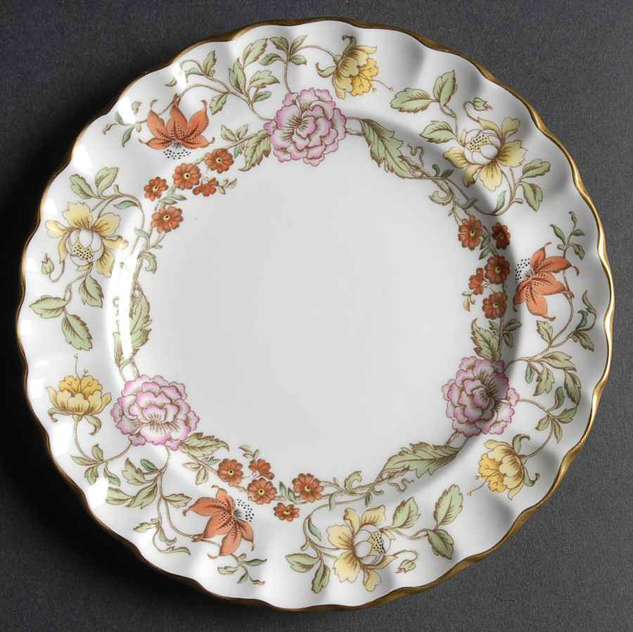 Floral Tapestry Bread & Butter Plate by Spode-1