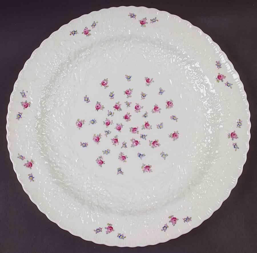 Forget Me Not (Bone China) 12" Chop Plate (Round Platter) by Spode-1