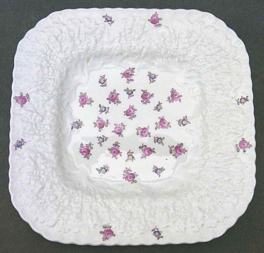Forget Me Not (Bone China) Square Luncheon Plate by Spode-1