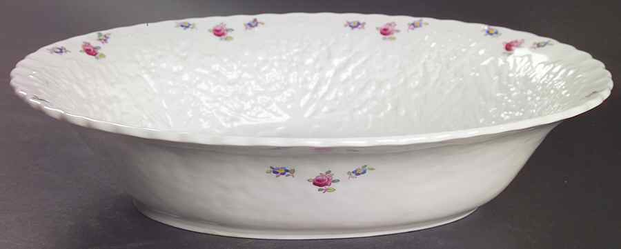 Forget Me Not (Bone China) 10" Oval Vegetable Bowl by Spode-1