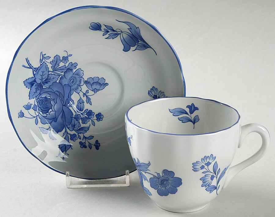 Fontaine Flat Cup & Saucer Set by Spode-1