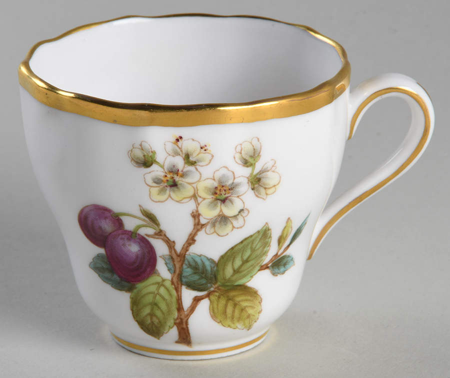 Fruit and Blossom Flat Demitasse Cup by Spode-1