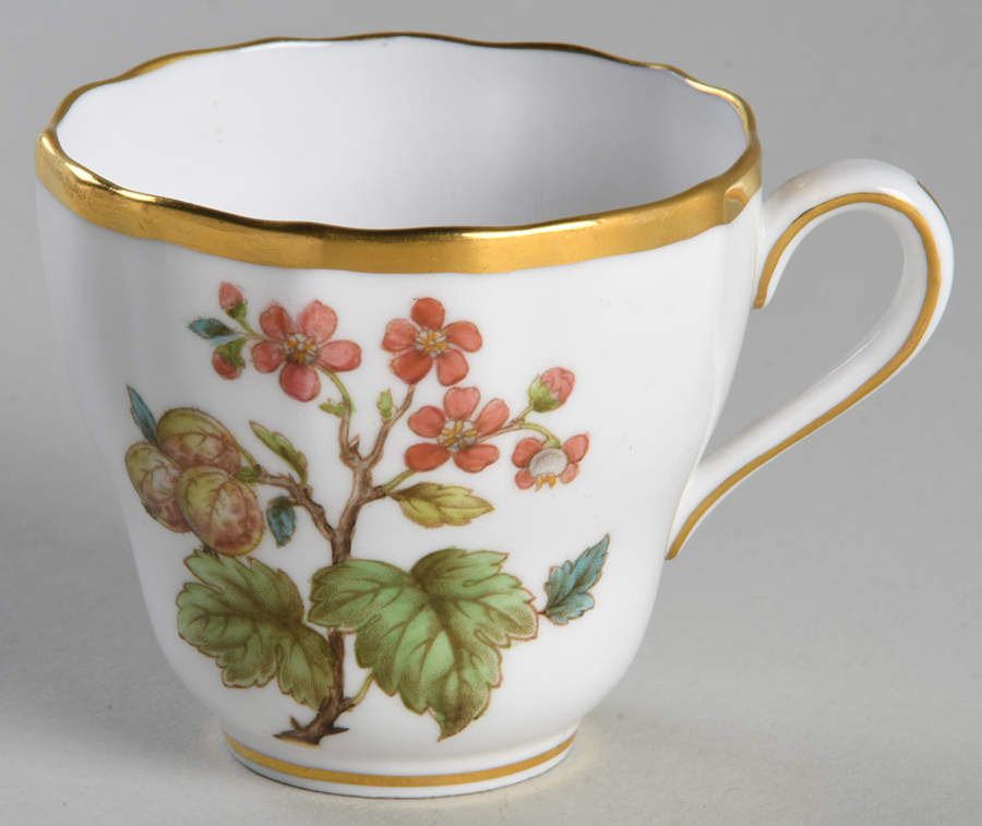 Fruit and Blossom Flat Demitasse Cup by Spode-1