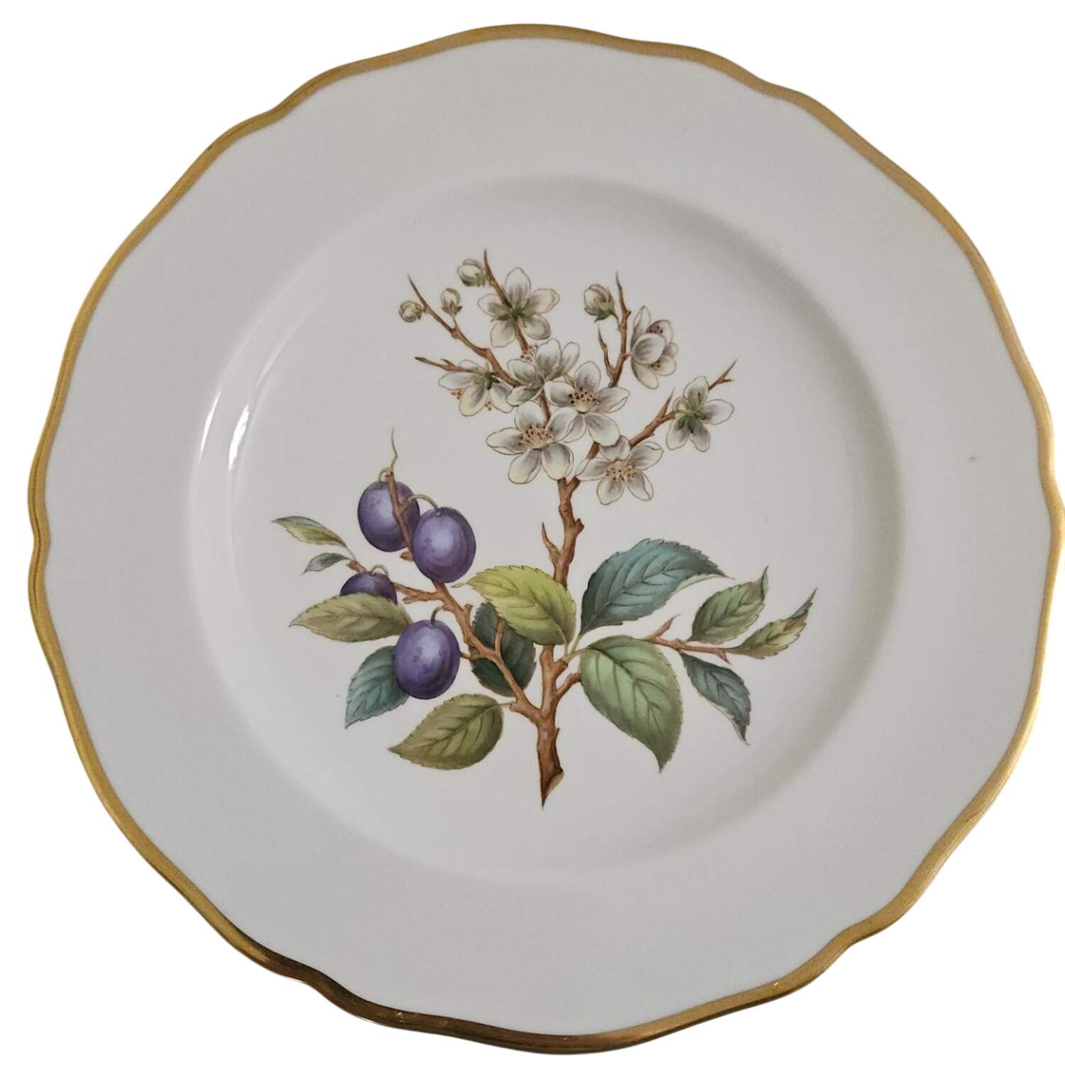 Fruit and Blossom Luncheon Plate by Spode-1