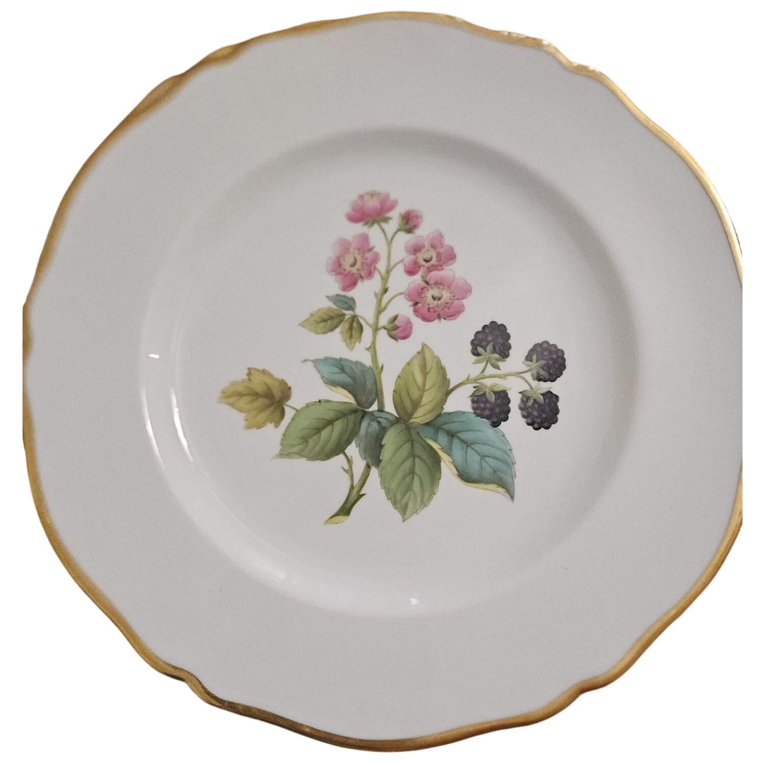 Fruit and Blossom Luncheon Plate by Spode-1
