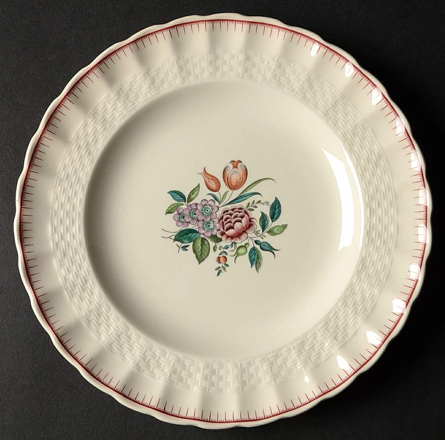 French Flowers Salad Plate by Spode-1