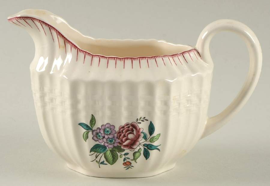 French Flowers Creamer by Spode-1