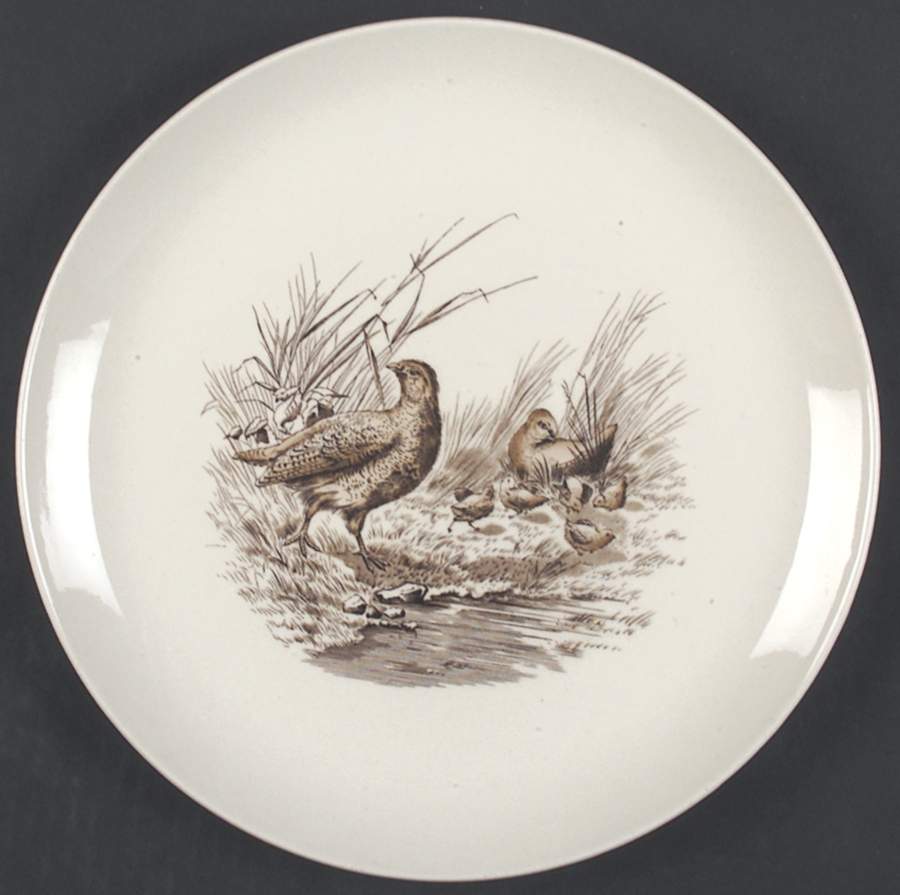 Game Birds Brown (No Border Design) Dinner Plate by Spode-1