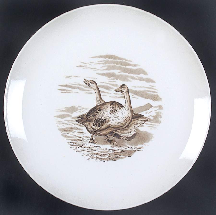 Game Birds Brown (No Border Design) Dinner Plate by Spode-1
