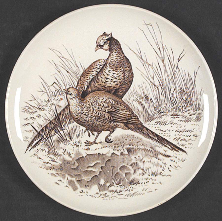 Game Birds Brown (No Border Design) Bread & Butter Plate by Spode-1