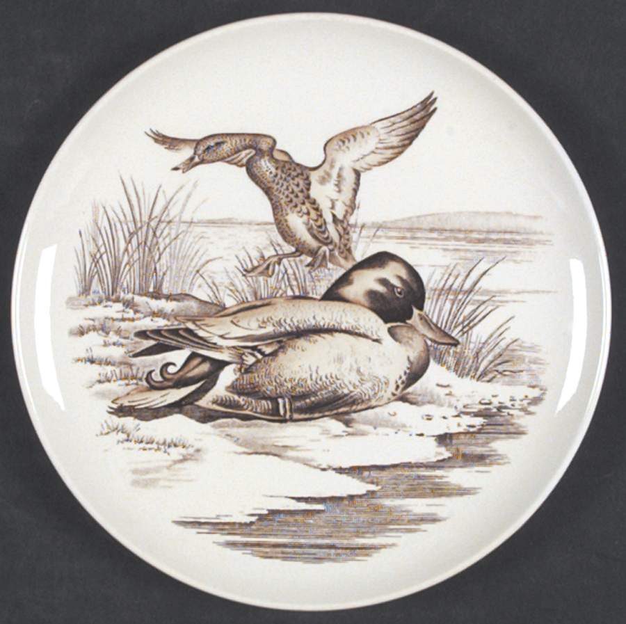 Game Birds Brown (No Border Design) Bread & Butter Plate by Spode-1