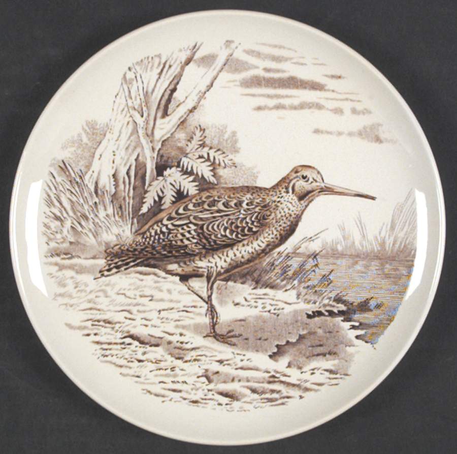 Game Birds Brown (No Border Design) Bread & Butter Plate by Spode-1