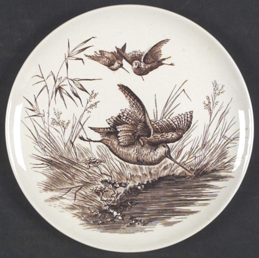Game Birds Brown (No Border Design) Bread & Butter Plate by Spode-1