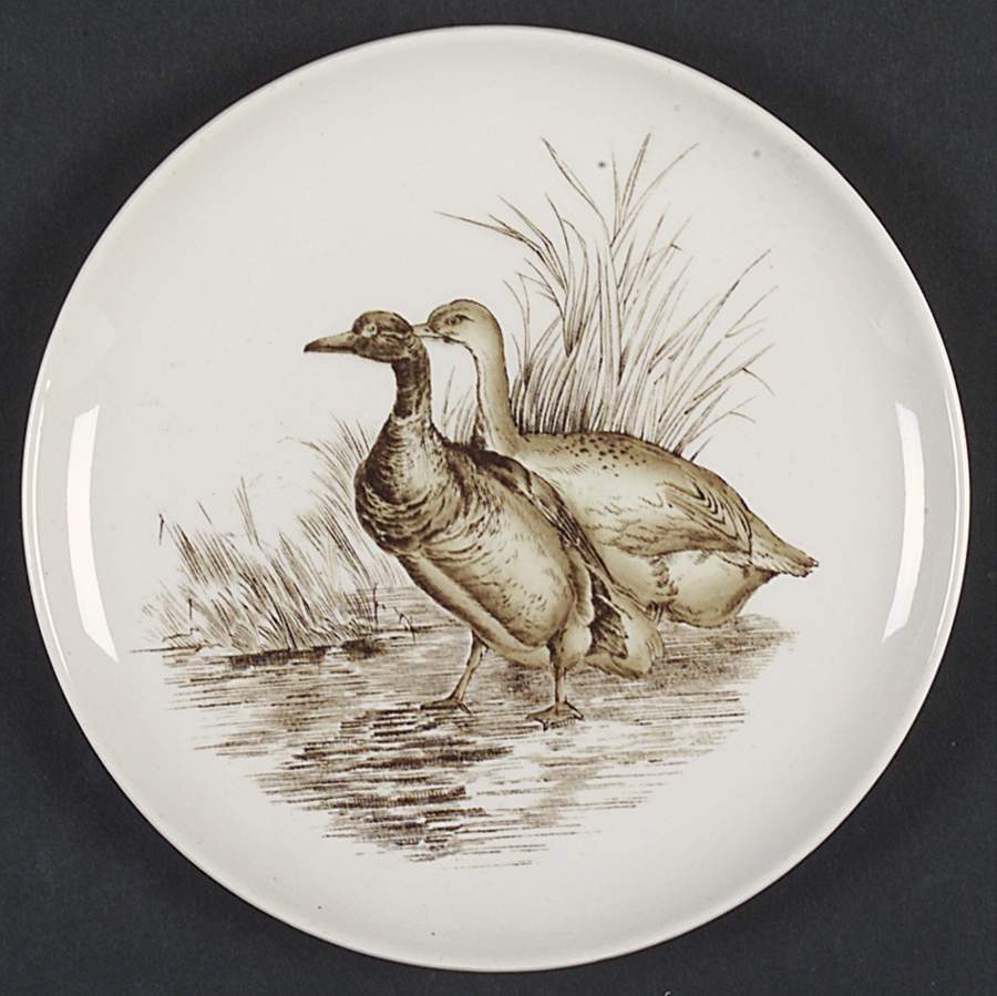 Game Birds Brown (No Border Design) Bread & Butter Plate by Spode-1