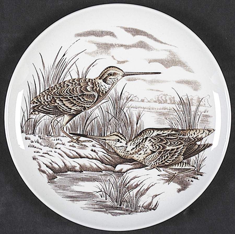 Game Birds Brown (No Border Design) Bread & Butter Plate by Spode-1