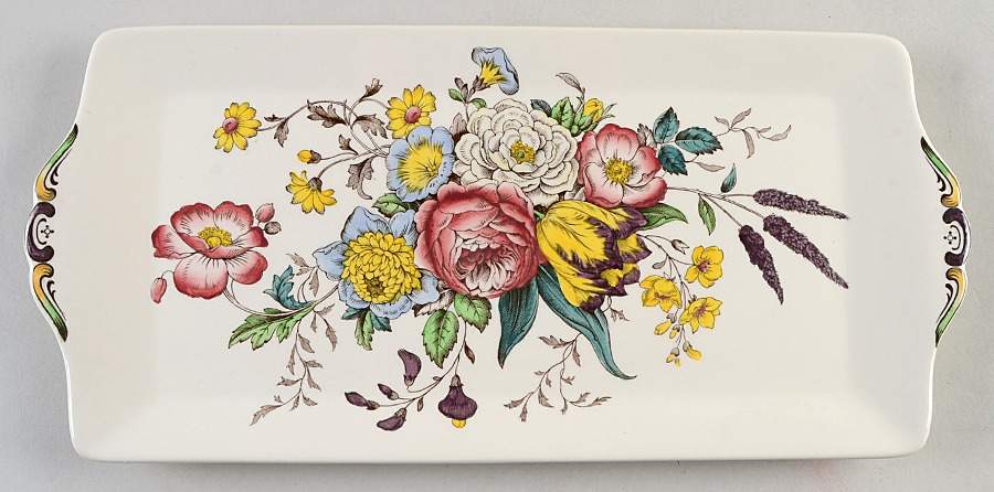 Gainsborough (Marlborough) Large Sandwich Tray by Spode-1