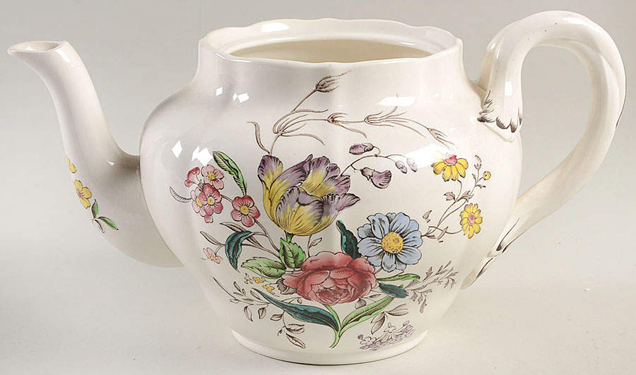 Gainsborough (Marlborough) Teapot No Lid by Spode-1