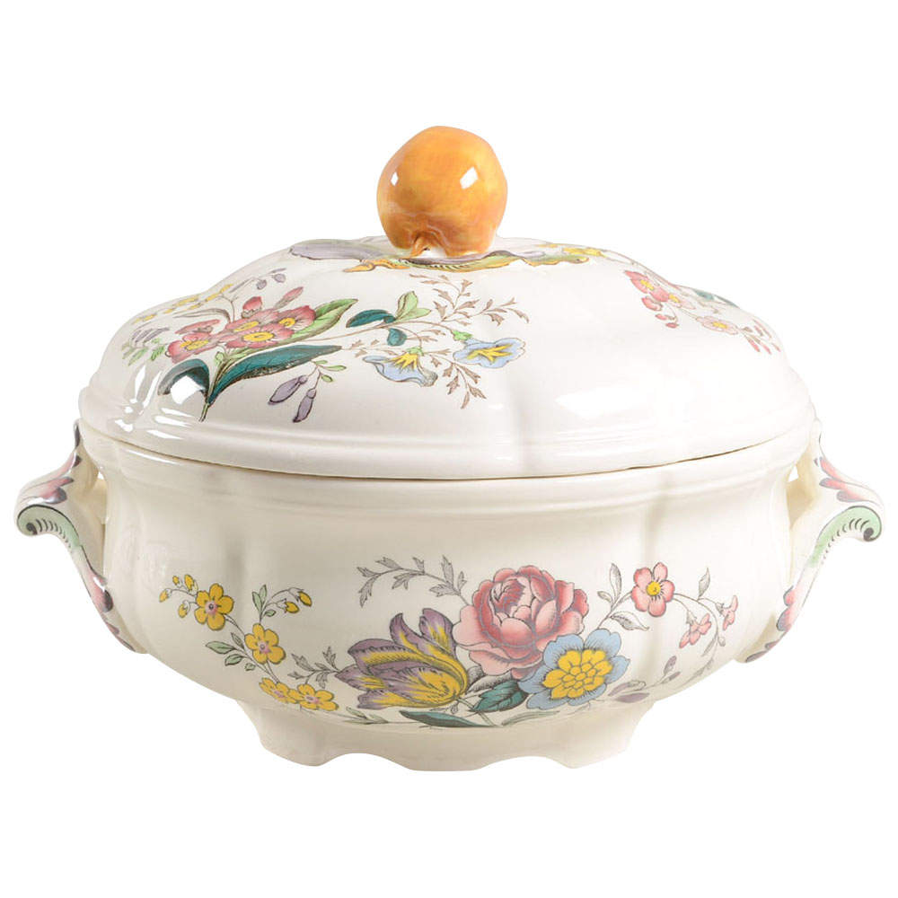 Gainsborough (Marlborough) Round Covered Vegetable by Spode-1