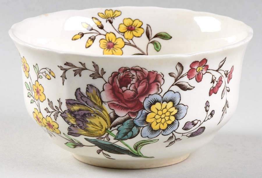 Gainsborough (Marlborough) Cranberry Bowl by Spode-1