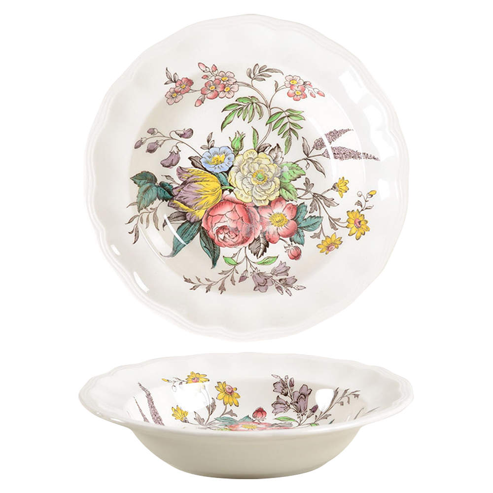 Gainsborough (Marlborough) Rim Soup Bowl by Spode-1