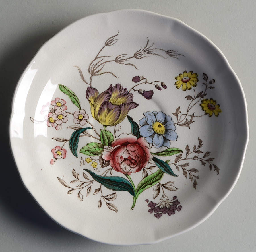 Gainsborough (Marlborough) Saucer for Oversized Cup by Spode-1