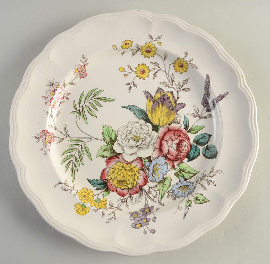 Gainsborough (Marlborough) 13" Chop Plate (Round Platter) by Spode-1