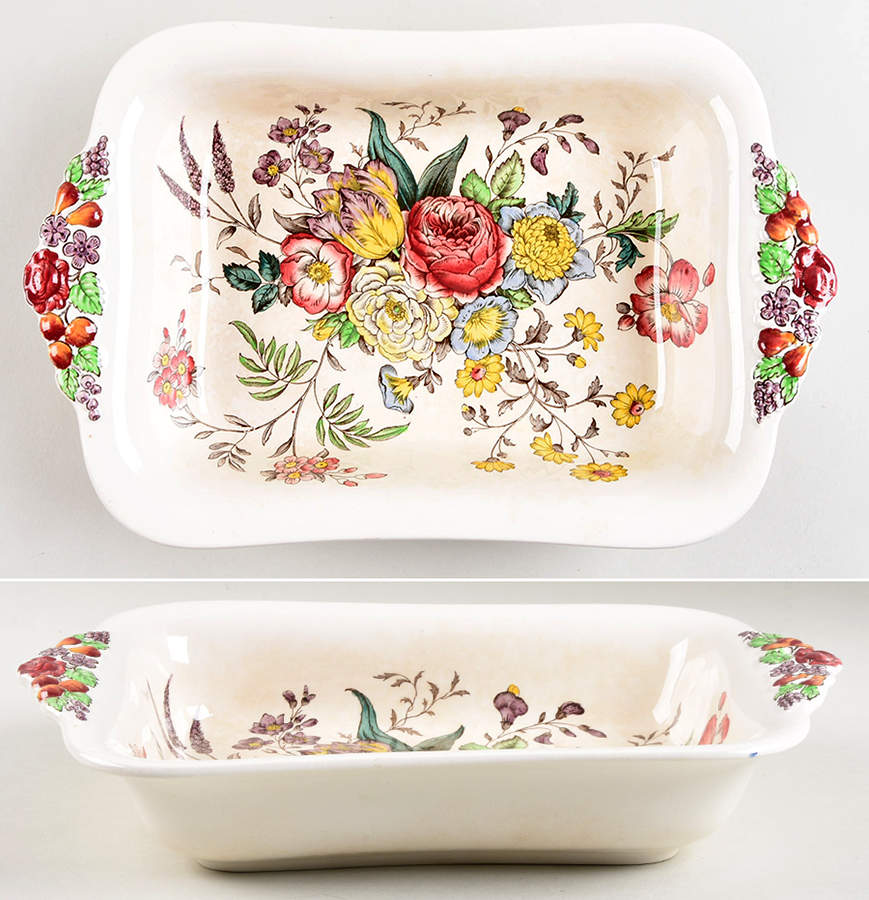 Gainsborough (Marlborough) 11" Rectangular Vegetable Bowl by Spode-1