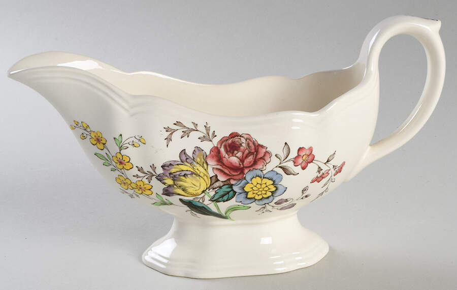 Gainsborough (Marlborough) Gravy Boat by Spode-1