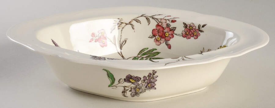 Gainsborough (Marlborough) 10" Oval Vegetable Bowl by Spode-1