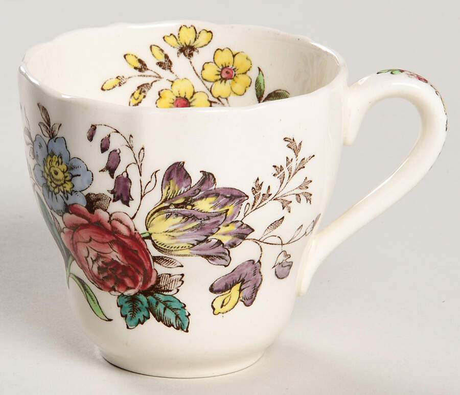 Gainsborough (Marlborough) Flat Demitasse Cup by Spode-1