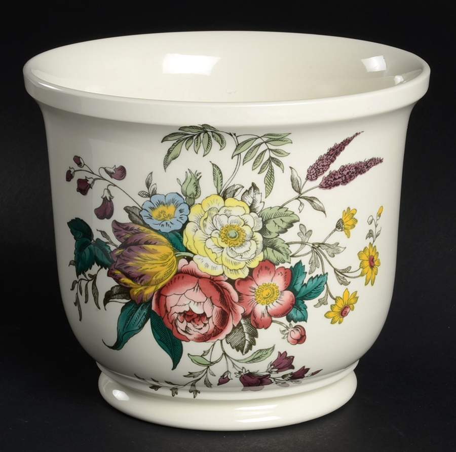 Gainsborough (Marlborough) 6" Cachepot by Spode-1