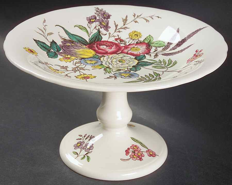 Gainsborough (Marlborough) Round Compote (Height X Width) by Spode-1