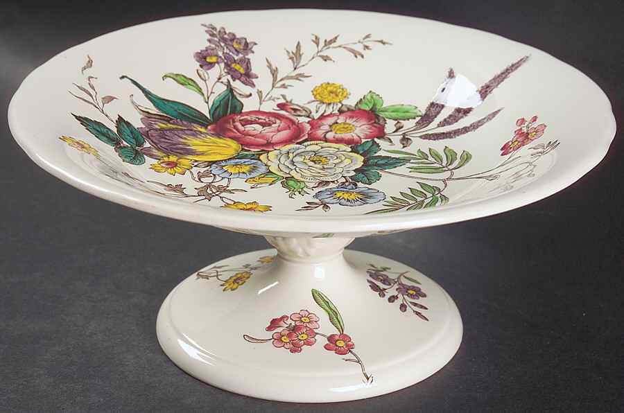 Gainsborough (Marlborough) Round Compote (Height X Width) by Spode-1
